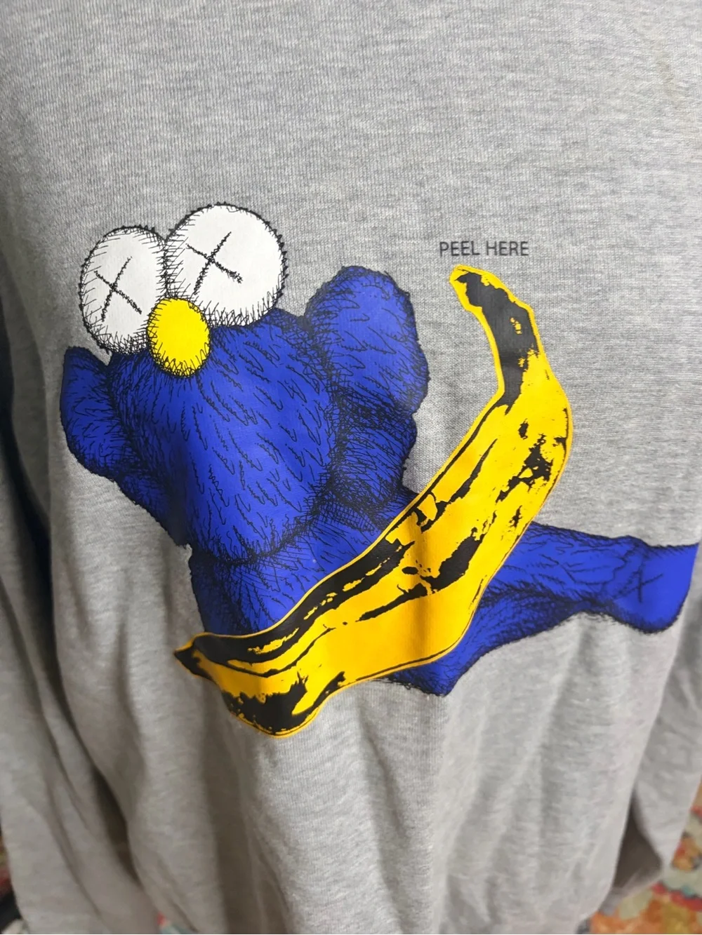 KAWS x WARHOL Uniqlo Grey Unisex Sweatshirt